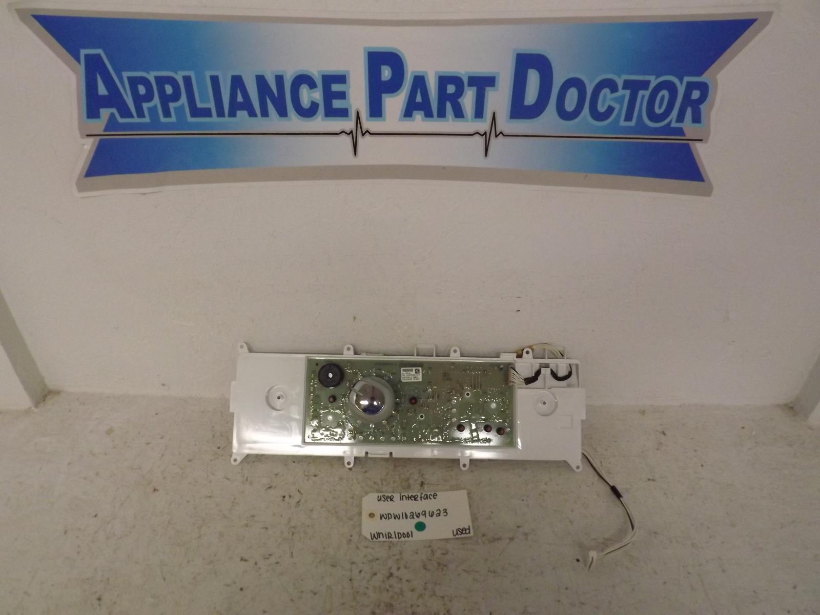 Whirlpool Dryer WPW10269623 User Interface Used Whirlpool Dryer WPW10269623 User Interface Used